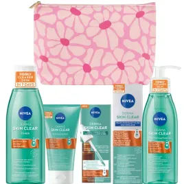 nivea-zestaw-oczyszczajacy-do-twarzy-derma-clear-serum-kosmetyczka