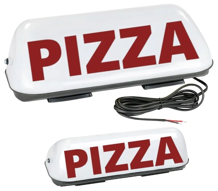 CF | LAMPA KOGUT REKLAMA NA DACH "PIZZA" | LED | 12V | MOCNY MAGNES