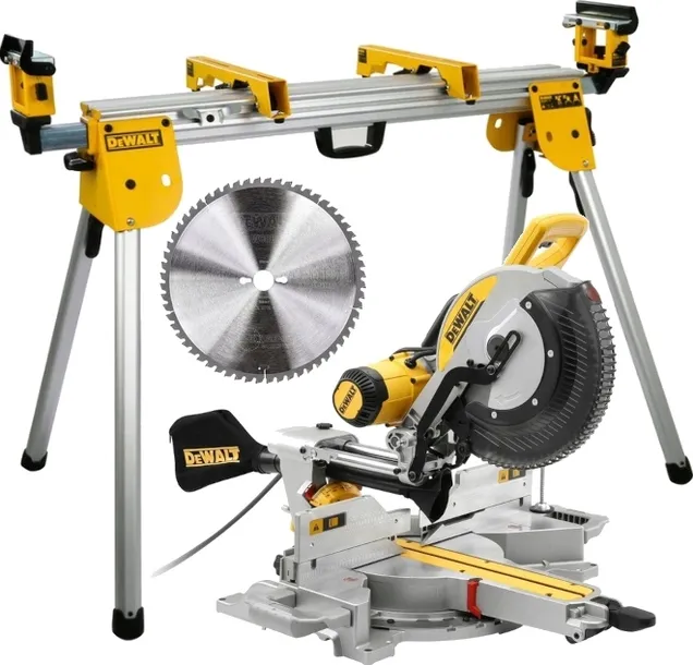 PILARKA UKOSOWA PIŁA UKOŚNICA Z POSUWEM DEWALT DWS780 305MM XPS+STÓŁ DE7033
