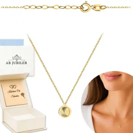zloty-naszyjnik-koleczko-diamentowane-grawer-urodziny-rocznica