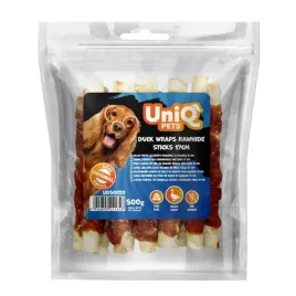 uniq-pets-500g-dlugi-patyk-ze-skory-wolowej-z-kaczka-17cm-10szt