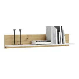 polka-samowiszaca-100-cm-scienna-salon-na-ksiazki-dab-artisan-biala-shelf