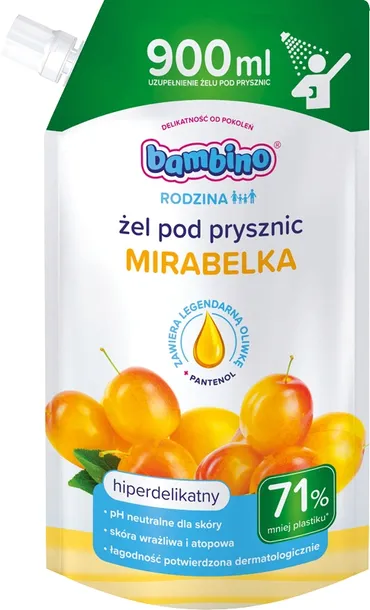 BAMBINO RODZINA ŻEL POD PRYSZNIC MIRABELKA 900 ML