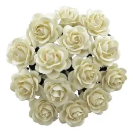 kwiaty-papierowe-roze-trellis-ecru-40mm-25szt