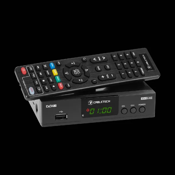 tuner-dekoder-tv-dvb-t2-h-265-hevc-usb-cabletech-stan-nowy-zalaczone-wyposazenie-pilot-funkcyjny