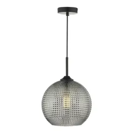 kulista-wiszaca-lampa-soren-sor0110-teksturowana-kula-przydymiona-czarny