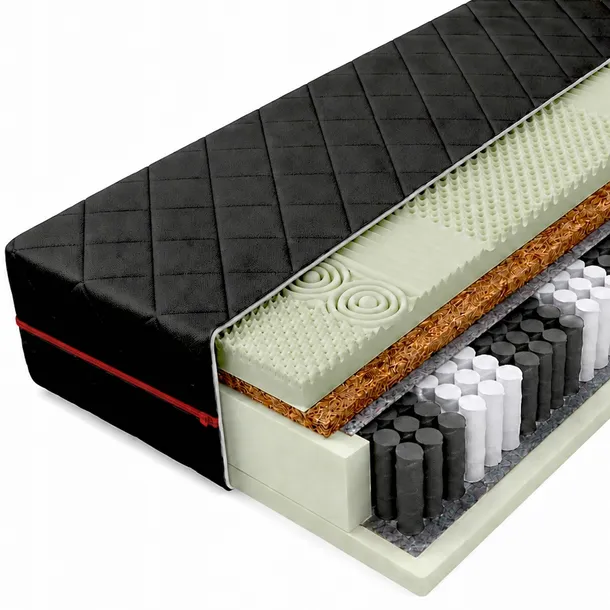 Materac pocket 140x200 PRESTIGE KOKOS exclusive MASUJĄCY 24cm H3/H4
