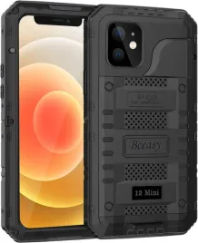 beeasy-etui-wodoodporne-360-do-iphone-12-mini-pancerne-metalowe-czarne