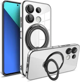 anlalish-etui-bezbarwne-do-xiaomi-redmi-note-13-4g-ring-stojak-czarne