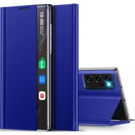 oissy-clear-view-smart-window-etui-do-samsung-galaxy-note-20-ultra-blue