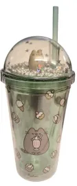pusheen-the-cat-kubek-ze-slomka-i-figurka-450-ml-zielony-851