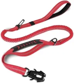 smycz-taktyczna-dla-psa-bungee-amortyzujaca-1218-m-czerwona