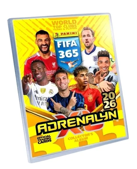 PANINI FIFA 365 ADRENALYN 2026 - ALBUM Duży klaser na 540 Karty piłkarskie