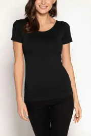 dopasowany-t-shirt-z-polokraglym-dekoltem-carla-czarny