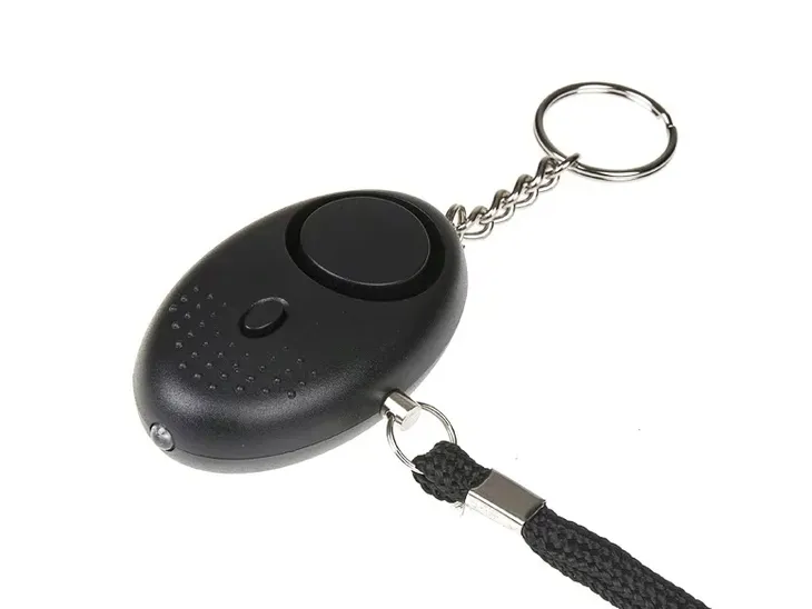 Alarm osobisty GUARD Scorpion z latarką LED, czarny, syrena 120dB