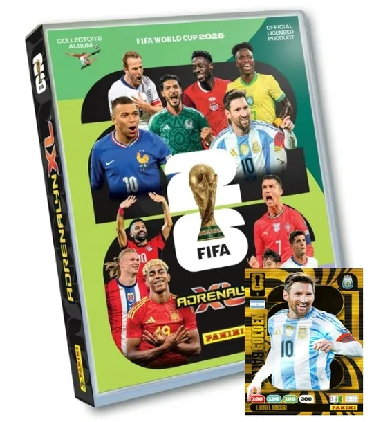 PANINI FIFA WORLD CUP 2026 Album + Golden Baller MESSI