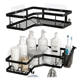 polka-narozna-lazienkowa-pod-prysznic-samoprzylepna-aluminiowa-czarna-loft