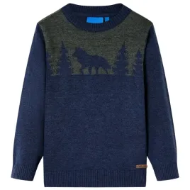 sweter-dzieciecy-z-dzianiny-granatowy-116