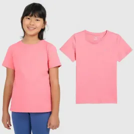 koszkoszulka-dziewczeca-4f-t-shirt-sportowy-bawelna-regular-koralowa-128