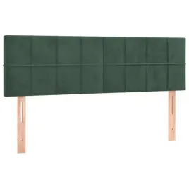 zaglowki-do-lozka-2-szt-ciemnozielone-72x5x78-88-cm-aksamit