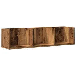 polka-scienna-na-plyty-cd-stare-drewno-75x18x18-cm