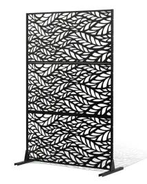 metalowy-parawan-3-czesciowy-czarny-stylowa-oslona-do-ogrodu-183-cm