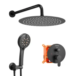 zestaw-prysznicowy-deszczowy-30-cm-okragly-z-bateria-scienny-czarny-matowy
