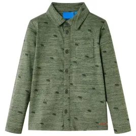 koszula-dziecieca-melanz-khaki-140