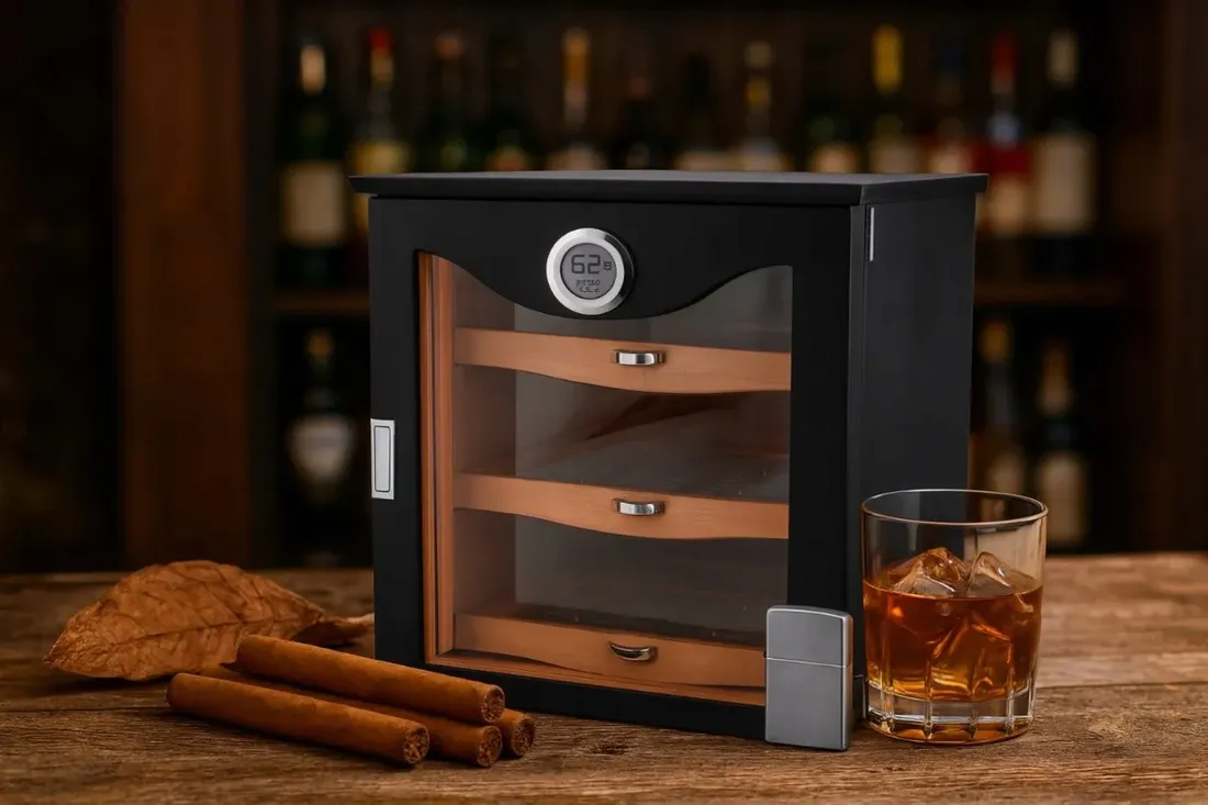 humidor-angelo-black-matt-led