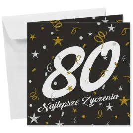 kartka-okolicznosciowa-80-urodziny-glamour-birthday-czarny-15x15-cm