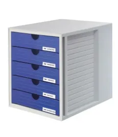 zestaw-5-szufladek-system-box-a4-szaro-niebieski