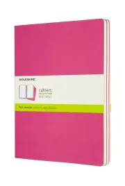 zestaw-3-zeszytow-cahier-xl-19x25cm-gladki-120-stron-kinetic-pink