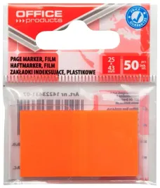 zakladki-pp-1x50-pomaranczowe-samoprzylepne