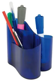 przybornik-na-biurko-lux-niebieski-organizer