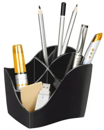 przybornik-na-biurko-cep-ellypse-czarny-organizer