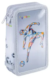 piornik-szkolny-gimboo-z-wyposazeniem-2-komory-jumbo-soccer-szary