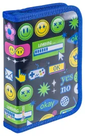 piornik-szkolny-z-wyposazeniem-1-komora-1-przekladka-emojis-granatowy