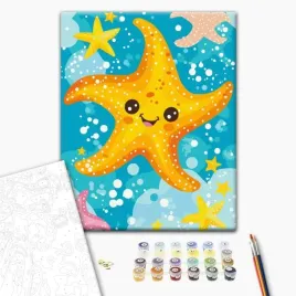 malowanie-po-numerach-brushme-30x40-cm-kids-rozgwiazda-1szt