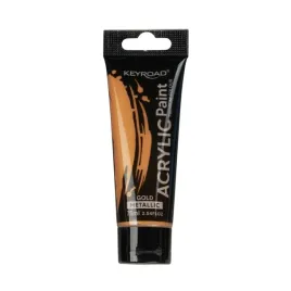 farba-akrylowa-keyroad-metaliczna-75ml-tubka-zlota