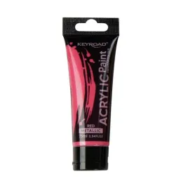 farba-akrylowa-keyroad-metaliczna-75ml-tubka-czerwona
