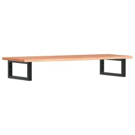 polka-scienna-pod-umywalke-stal-i-lite-drewno-debowe