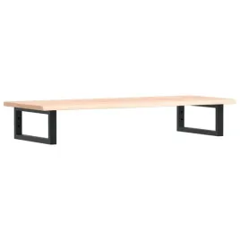 polka-scienna-pod-umywalke-stal-i-lite-drewno-debowe