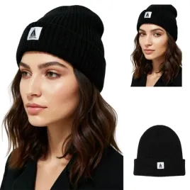 ciepla-czapka-zimowa-czarna-beanie-dzianinowa-captain-mike