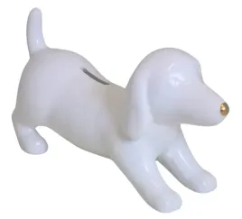 skarbonka-ceramiczna-jamnik-bialy-ze-zlotym-nosem-24x75x125-cm