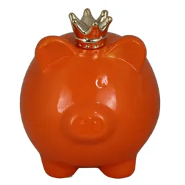 skarbonka-swinka-pomaranczowa-z-korona-srednia-15cm