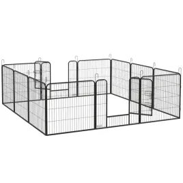 wybieg-dla-psow-pawhut-12-paneli-szary-80-x-80-cm