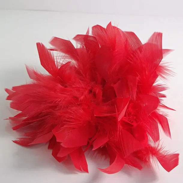 KWIAT Z PIÓR  BROSZKA PRZYPINKA PIÓRA  LOLITA AKCESORIA 16 CM XL