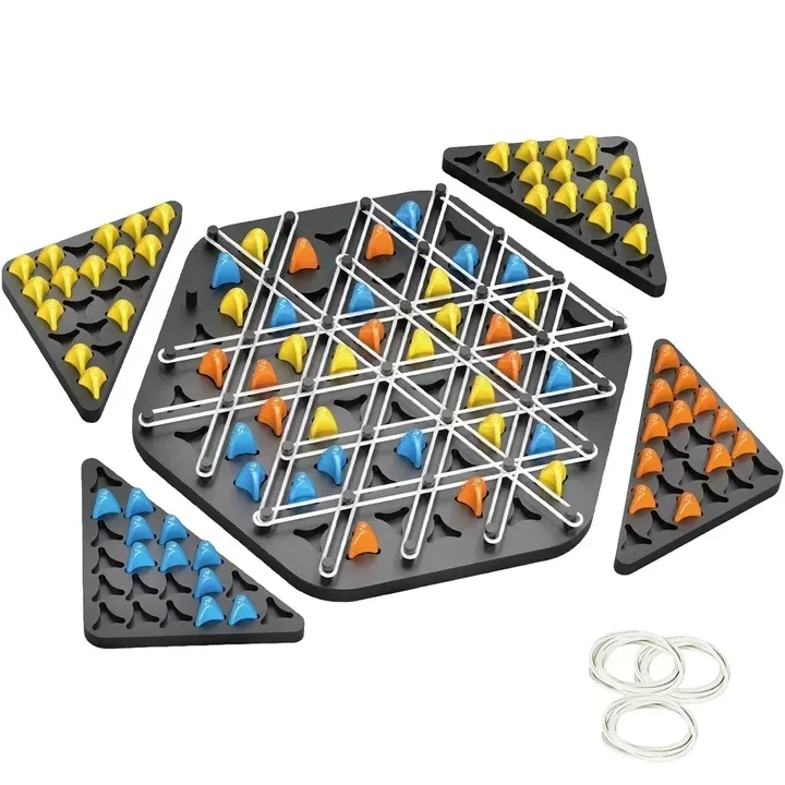 triggle-board-game-chain-triangle-chess-game-desktop-interactive-game-3d