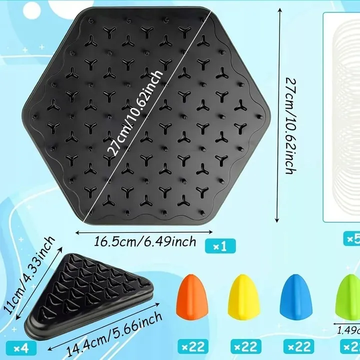 triggle-board-game-chain-triangle-chess-game-desktop-interactive-game-3d