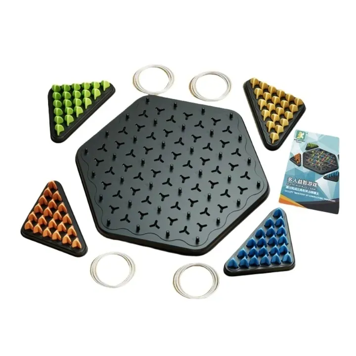 triangle-chess-board-game-interactive-pegboard-game-desktop-board-games